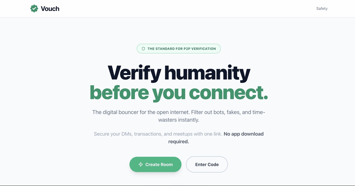 Vouch | Secure P2P Verification